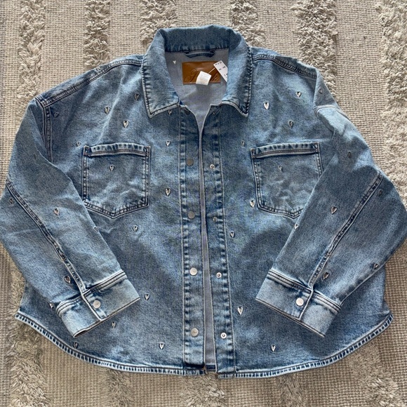 NWT VICTORIAS SECRET DENIM BY PINK SHACKET size XXL - Picture 5 of 9